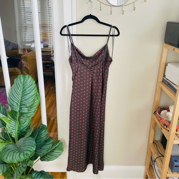 Zara Polka Dot Sleeveless Midi Dress - Picture 10 of 11